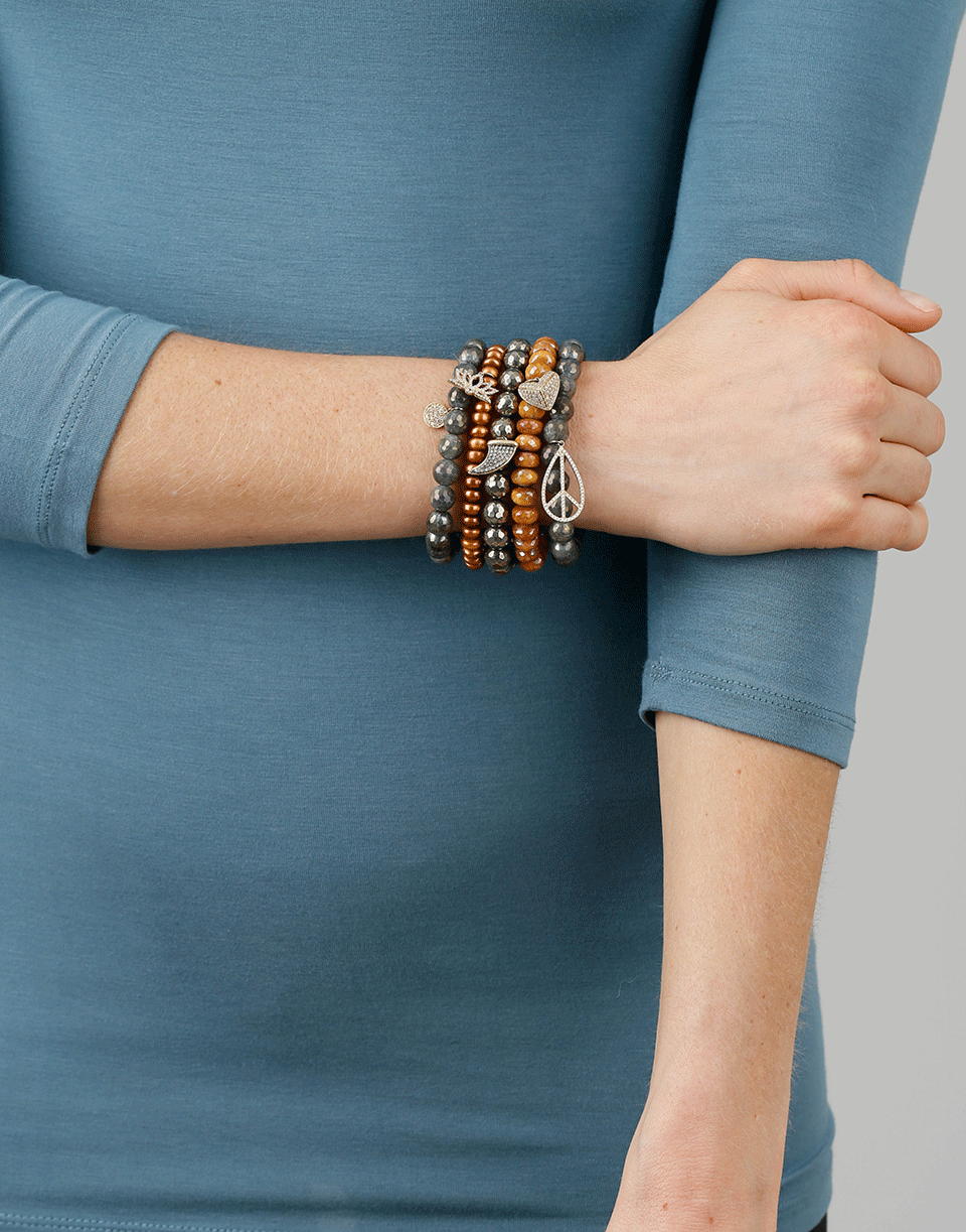 SYDNEY EVAN-Mini Disc Charm Bracelet-YELLOW GOLD