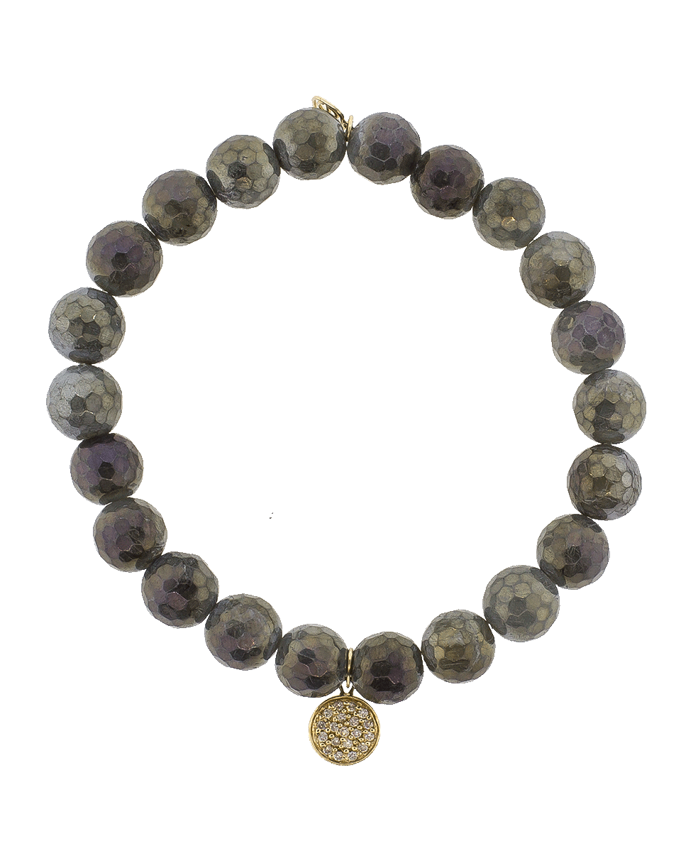 SYDNEY EVAN-Mini Disc Charm Bracelet-YELLOW GOLD