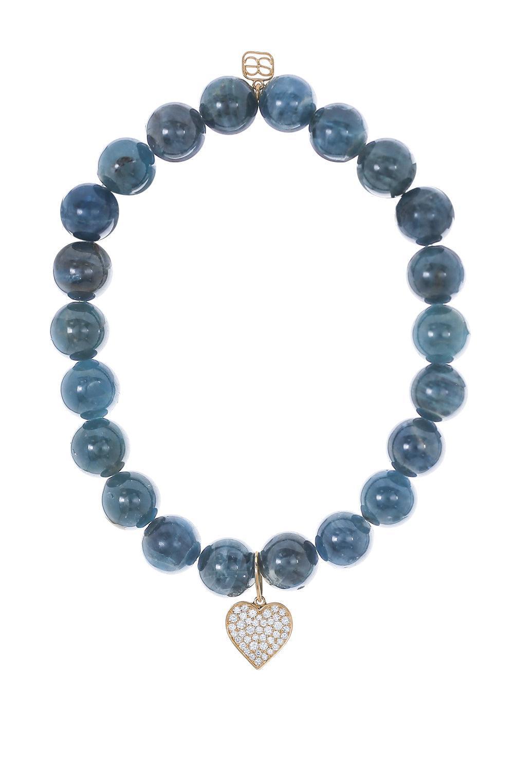 Mini Heart Apatite Charm Bracelet-YELLOW GOLD-JEWELRYFINE JEWELBRACELET O-SYDNEY EVAN