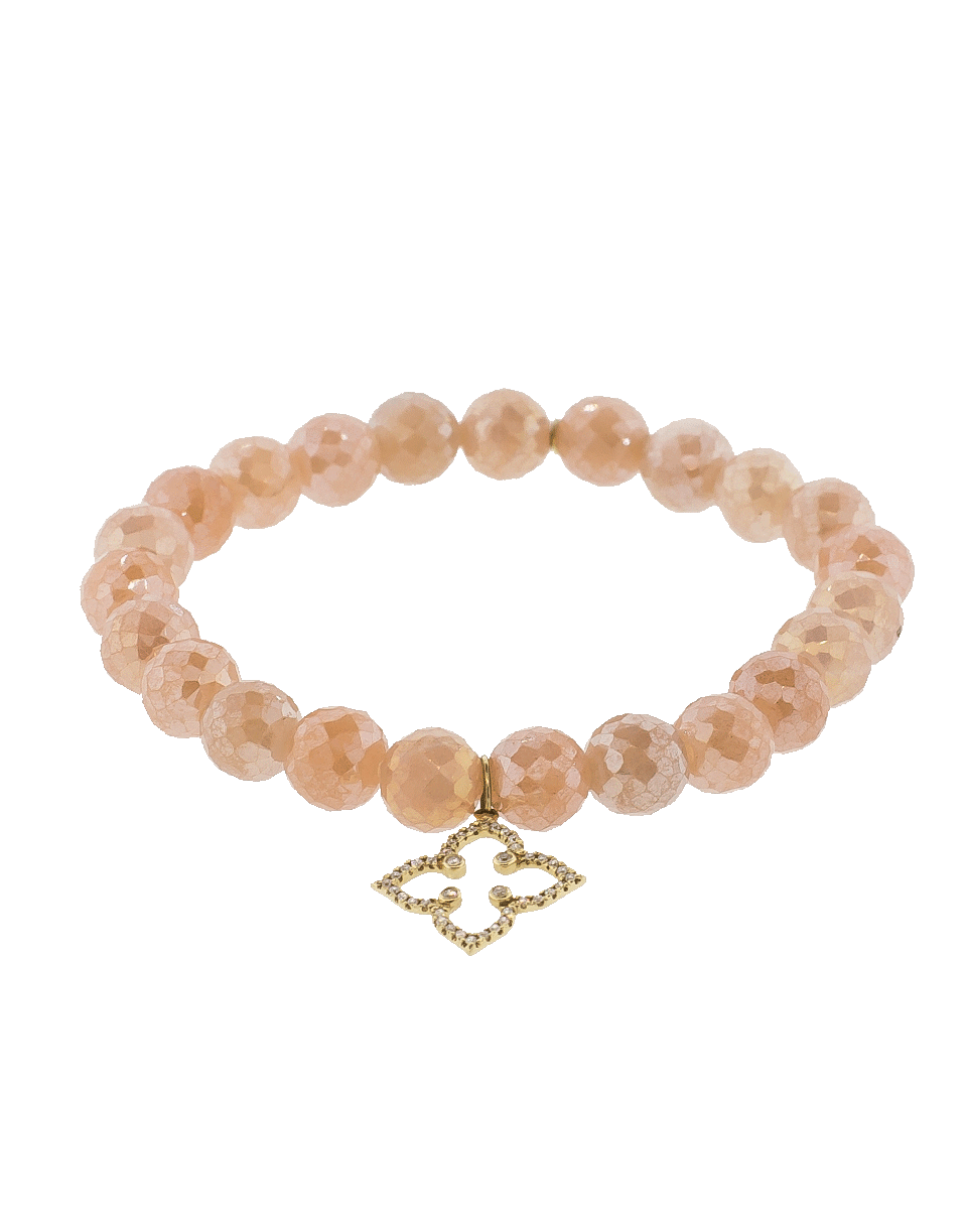 SYDNEY EVAN-Moroccan Star Charm Bracelet-YELLOW GOLD