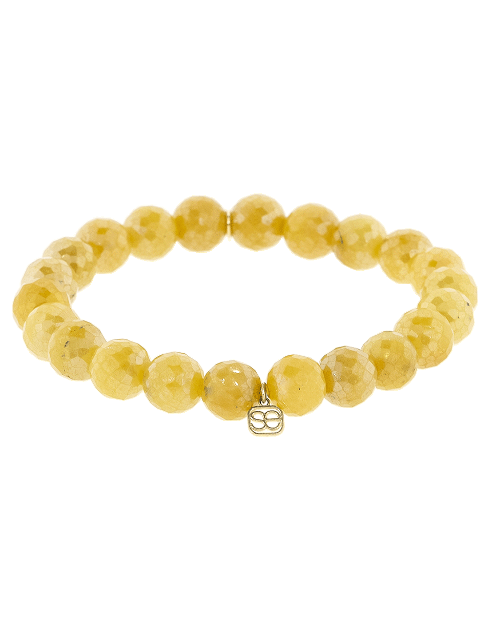 SYDNEY EVAN-Pave Diamond Horseshoe And Lucky Charm Bracelet-YELLOW GOLD