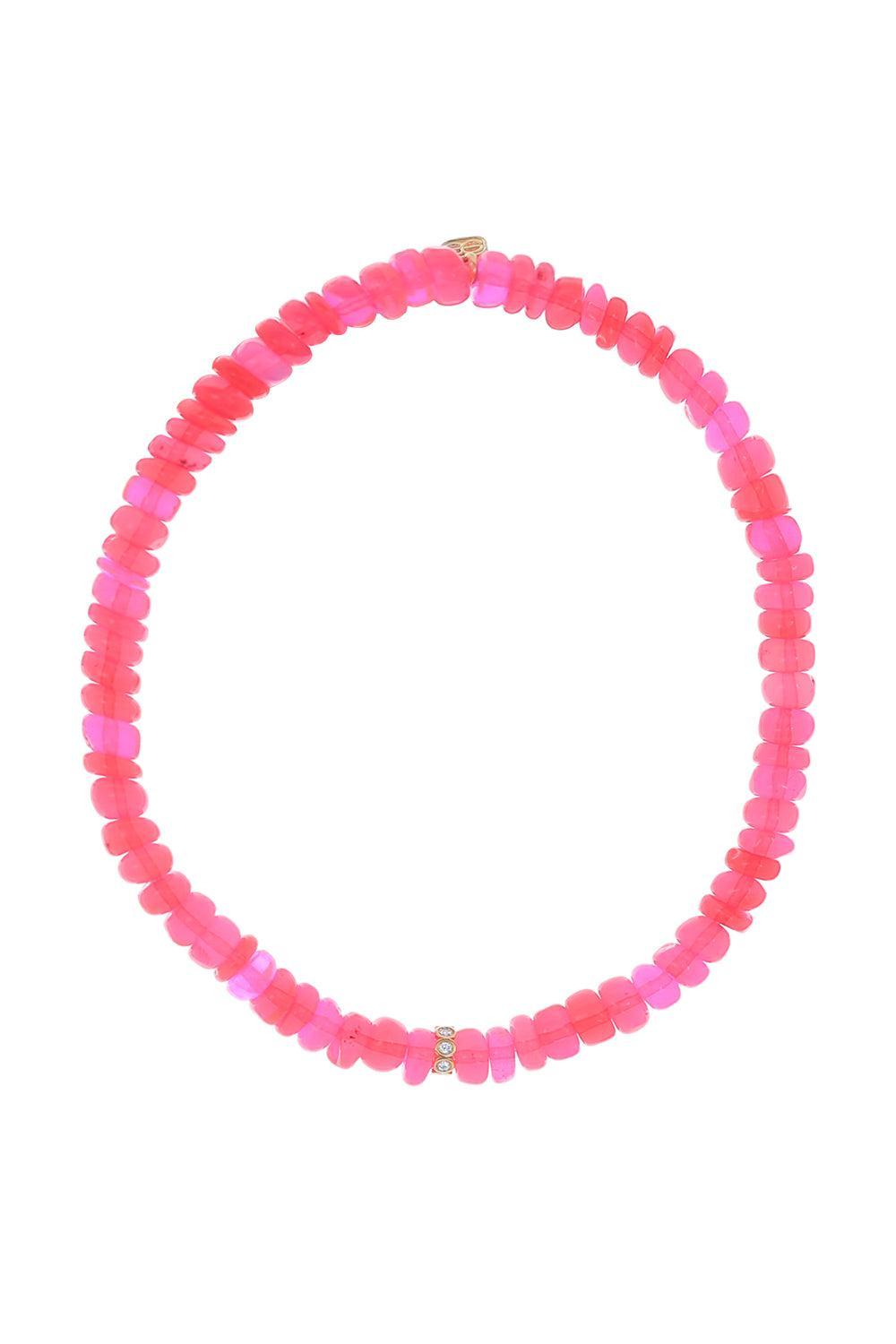 Round Rondelle Ethiopian Opal Bracelet-YELLOW GOLD-JEWELRYFINE JEWELBRACELET O-SYDNEY EVAN