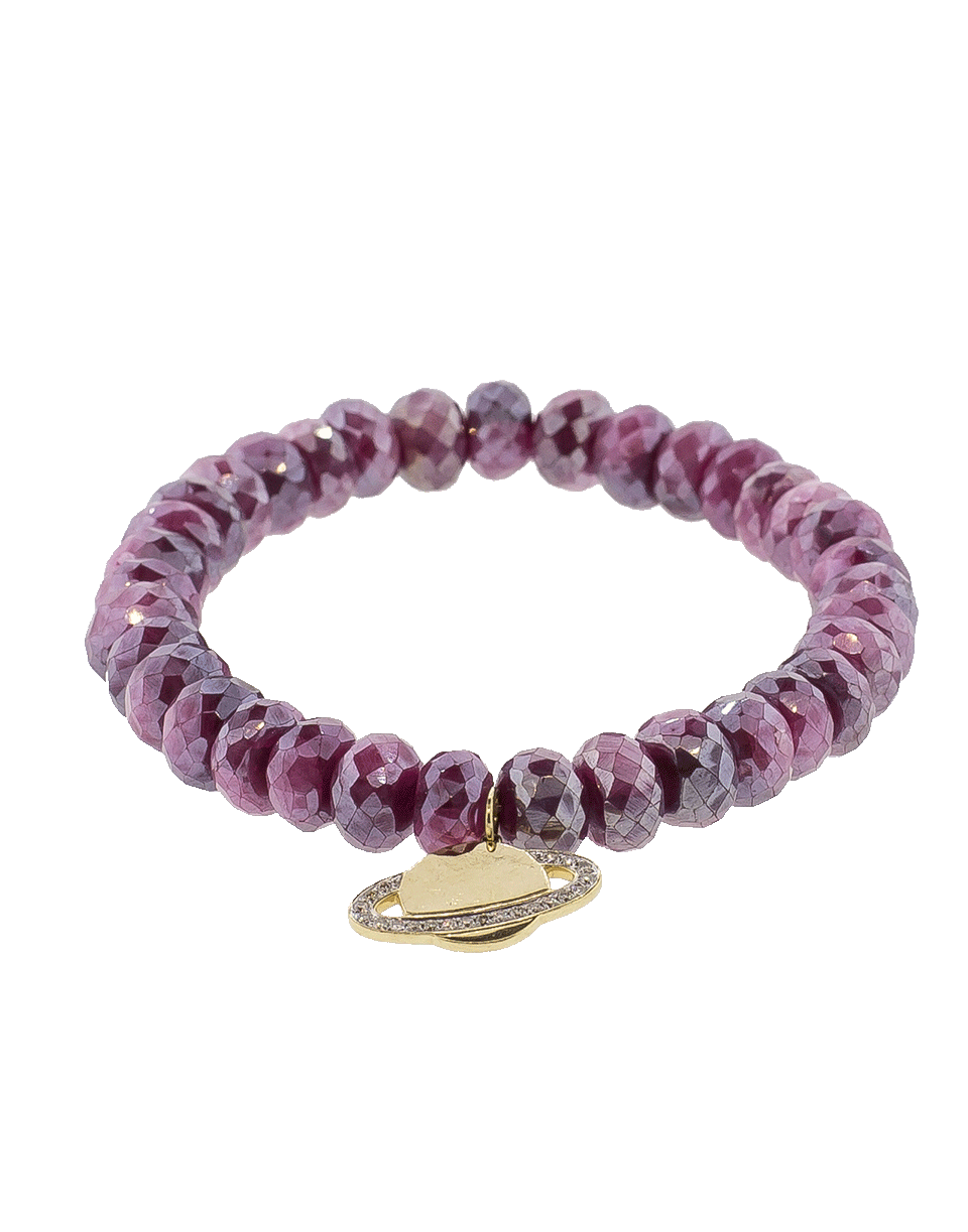 SYDNEY EVAN-Saturn Charm Bracelet-YELLOW GOLD
