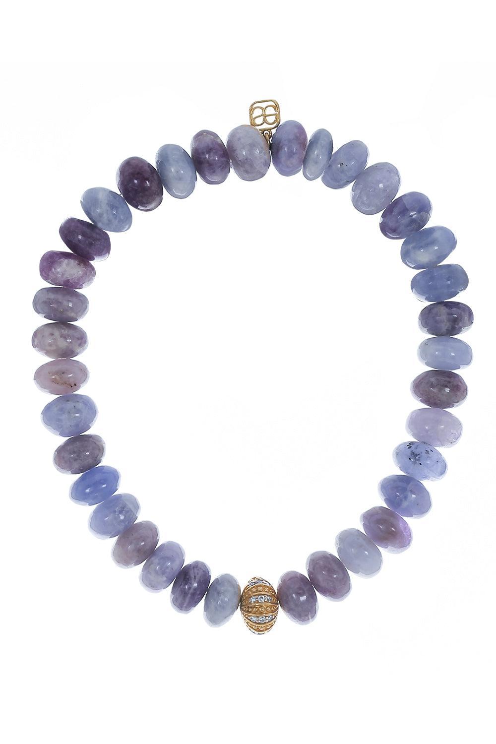 Sea Urchin Rondelle Heckmenite Bead Bracelet-YELLOW GOLD-JEWELRYFINE JEWELBRACELET O-SYDNEY EVAN
