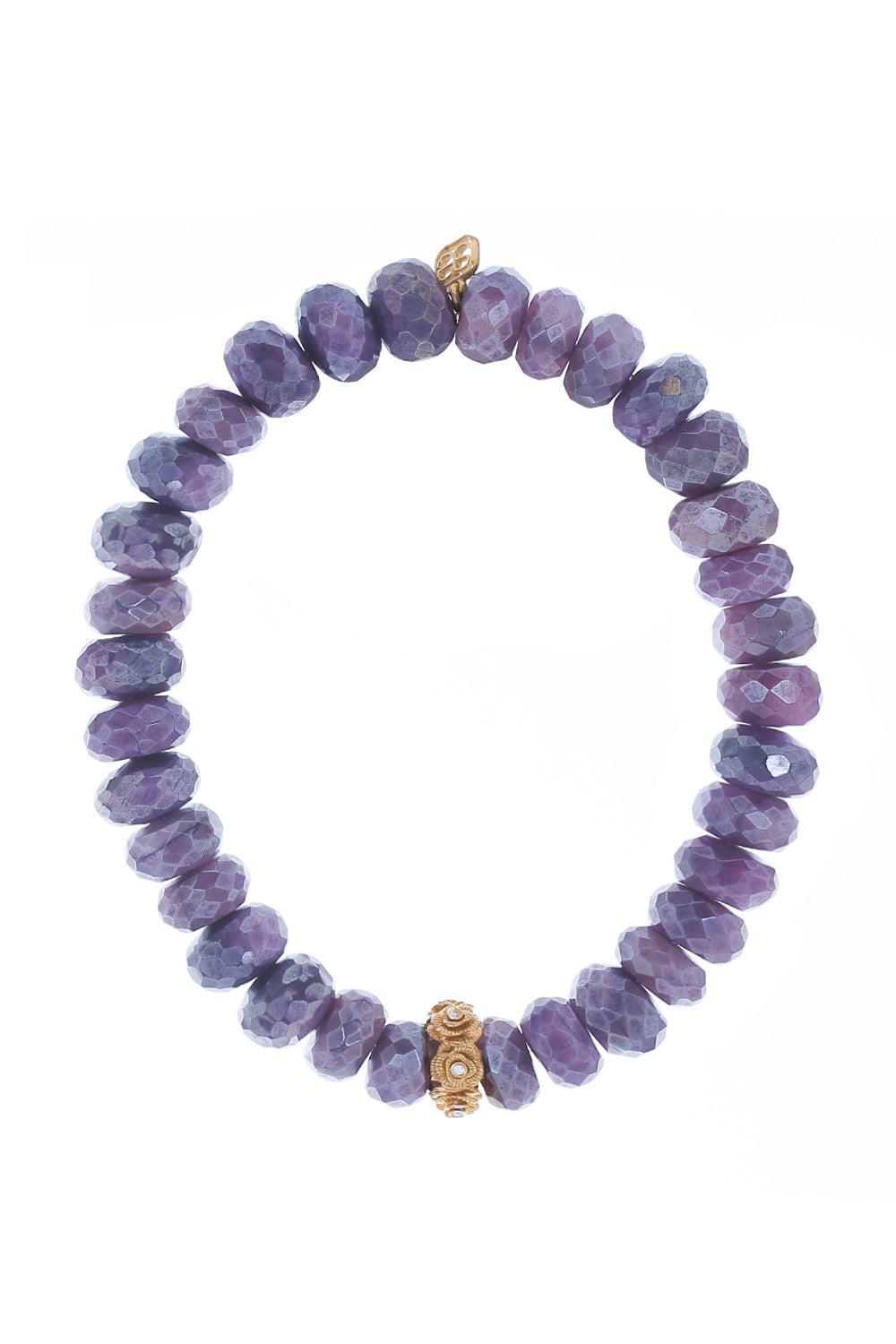 Tiny Rose Rondelle Moonstone Bracelet-YELLOW GOLD-JEWELRYFINE JEWELBRACELET O-SYDNEY EVAN