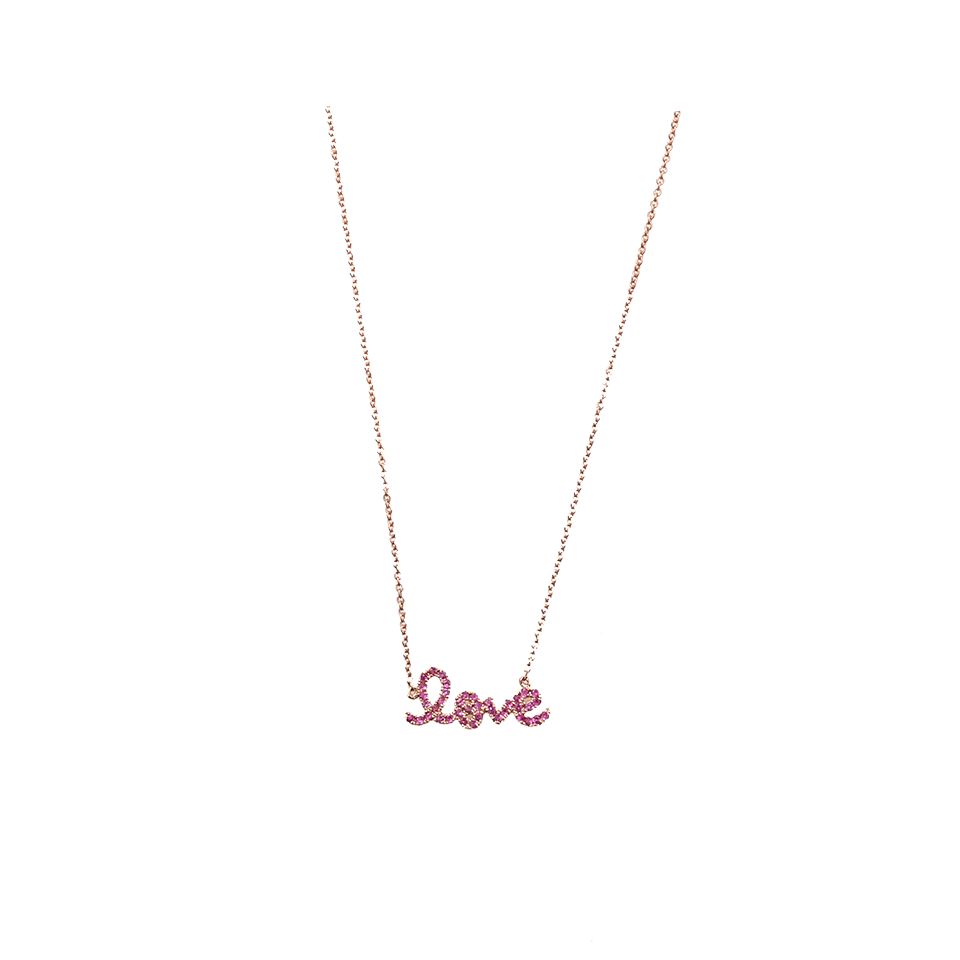SYDNEY EVAN-Love Necklace-ROSE GOLD