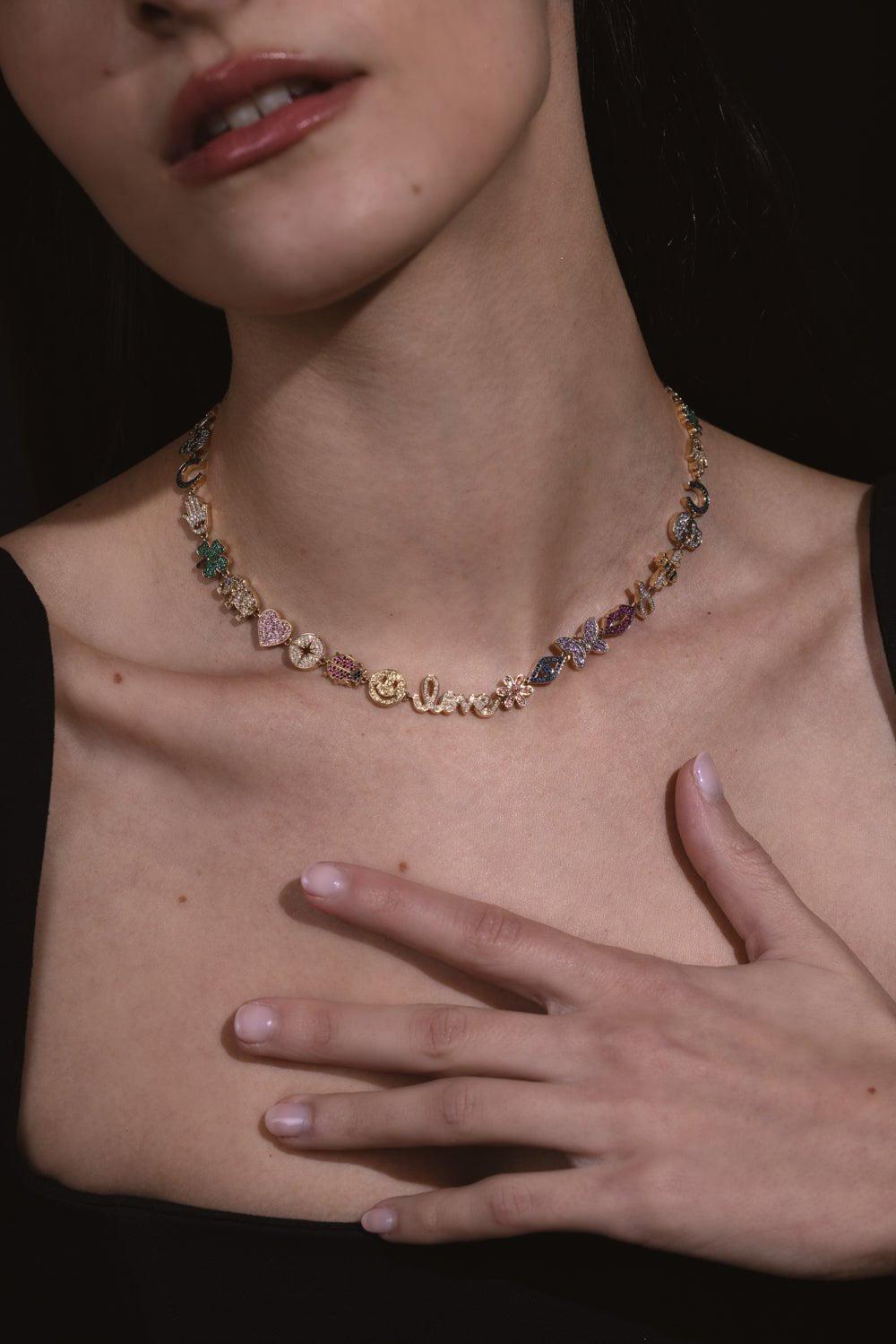 SYDNEY EVAN-15th Anniversary Necklace-YELLOW GOLD