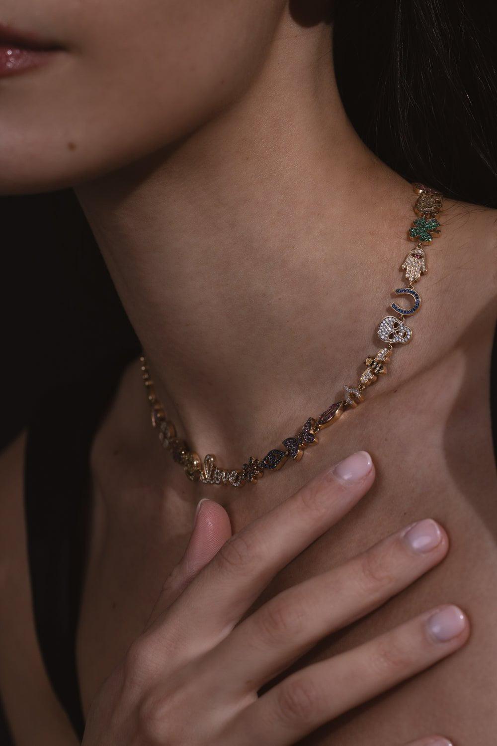 SYDNEY EVAN-15th Anniversary Necklace-YELLOW GOLD