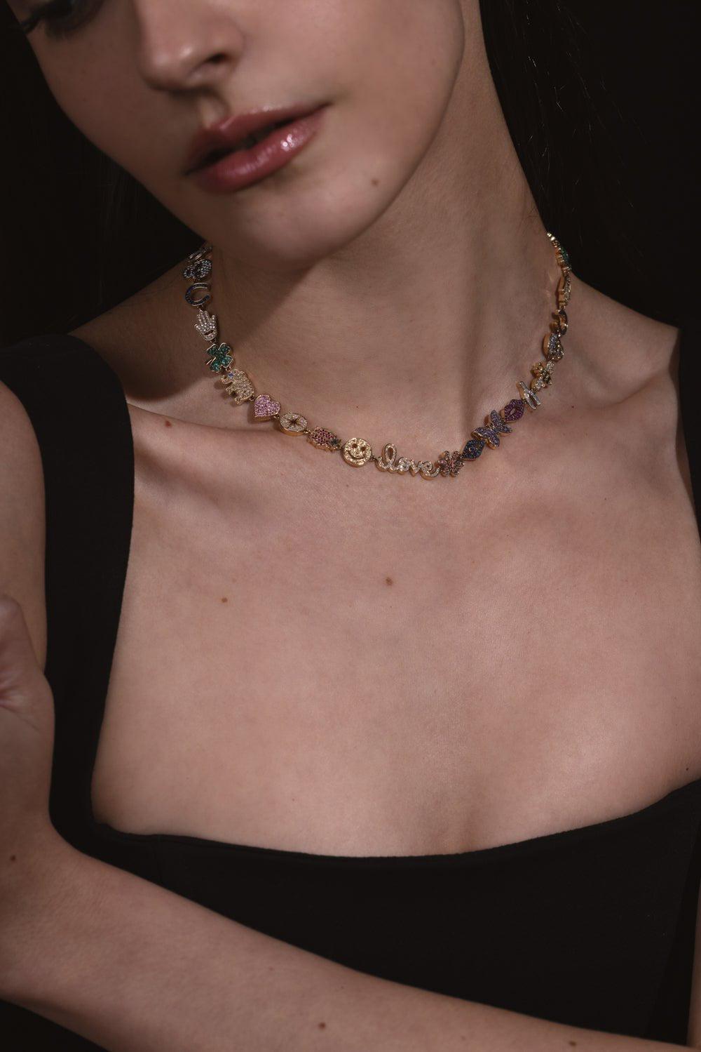 SYDNEY EVAN-15th Anniversary Necklace-YELLOW GOLD