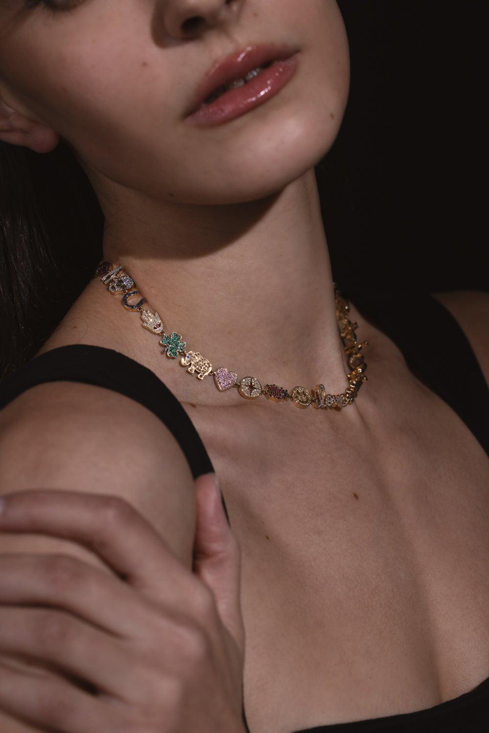 SYDNEY EVAN-15th Anniversary Necklace-YELLOW GOLD