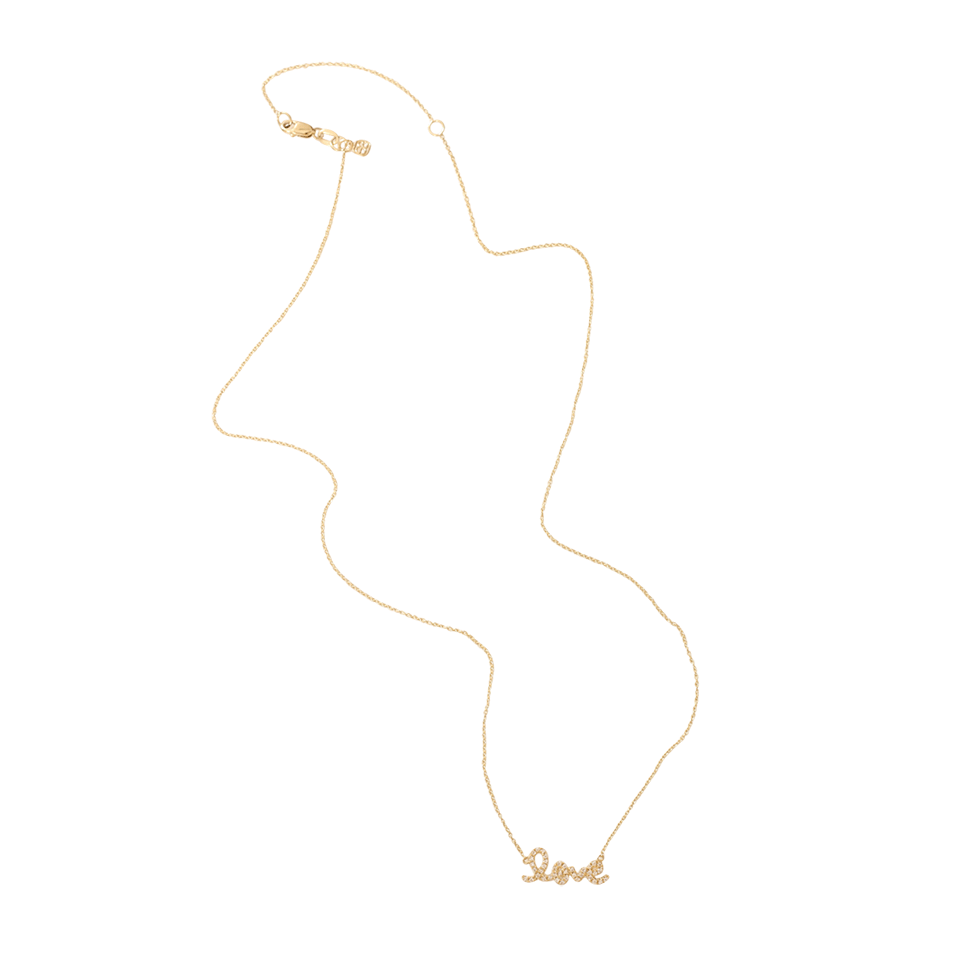 SYDNEY EVAN-Diamond Love Necklace-YELLOW GOLD
