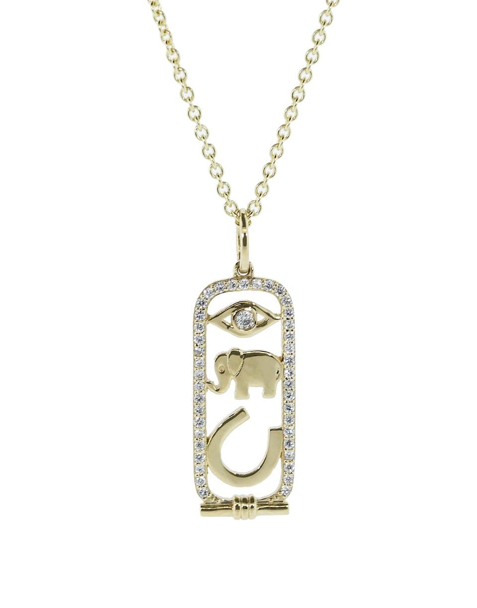 SYDNEY EVAN-Luck and Protection Pendant Necklace-YELLOW GOLD