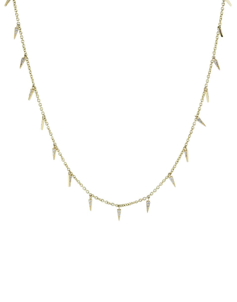 SYDNEY EVAN-Pave Fringe Necklace-YELLOW GOLD