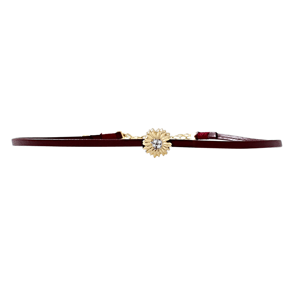 SYDNEY EVAN-Sunflower Slider Bead Wine Choker-YELLOW GOLD