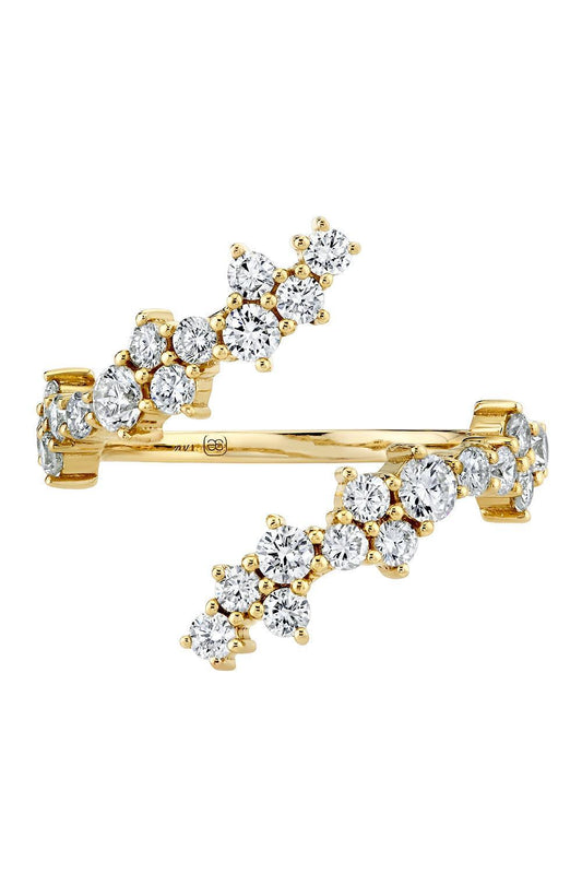 Diamond Cocktail Wrap Ring-YELLOW GOLD-6.5-JEWELRYFINE JEWELRING-SYDNEY EVAN