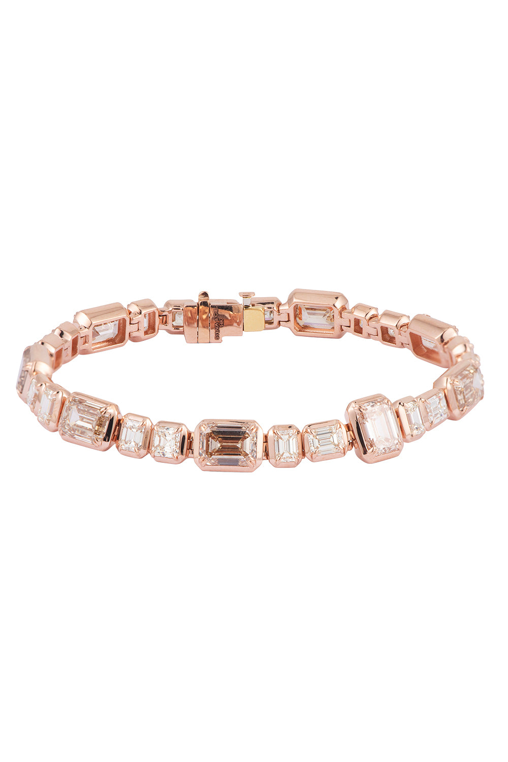 Diamond Ascher Emerald Cut Bracelet