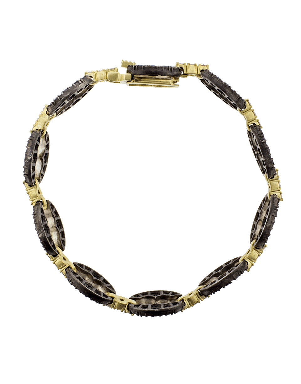 SYLVA & CIE-Blue Sapphire Link Bracelet-YELLOW GOLD