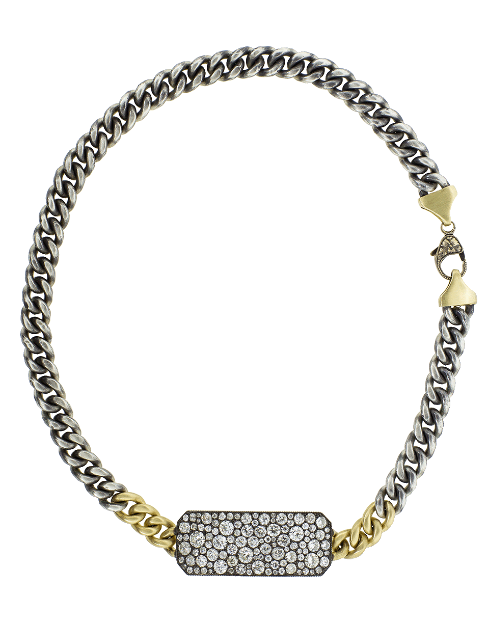 SYLVA & CIE-Old Euro Cut Diamond Ten Table Wrap Bracelet-YELLOW GOLD