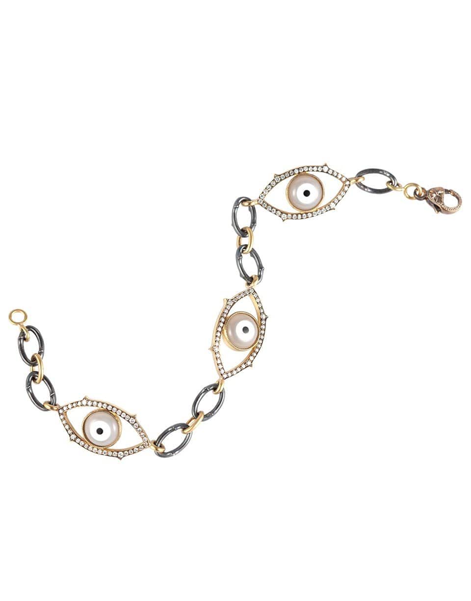 SYLVA & CIE-Three Evil Eye Bracelet-YELLOW GOLD