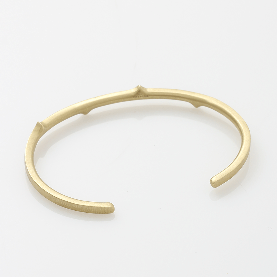 SYLVA & CIE-Ruby Thorn Bangle-YELLOW GOLD