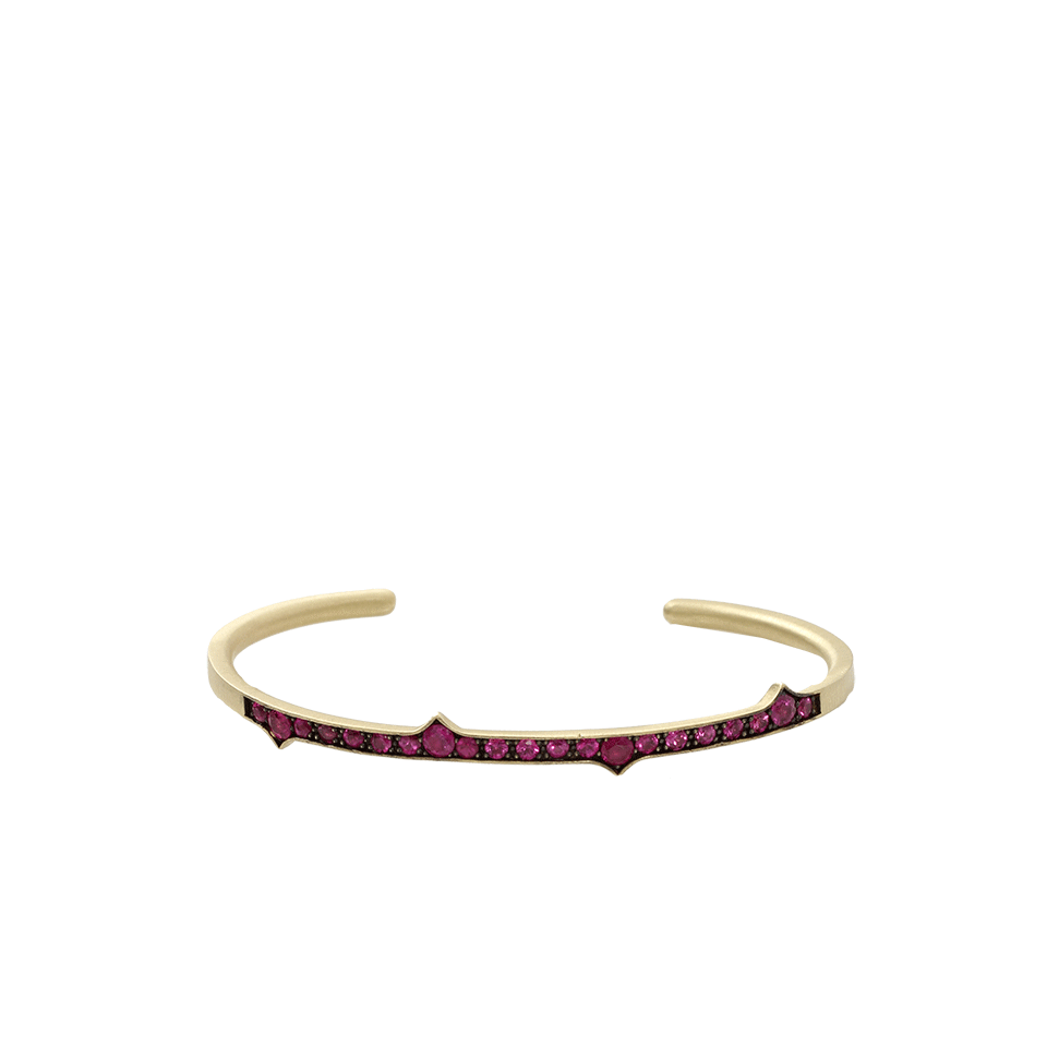 SYLVA & CIE-Ruby Thorn Bangle-YELLOW GOLD