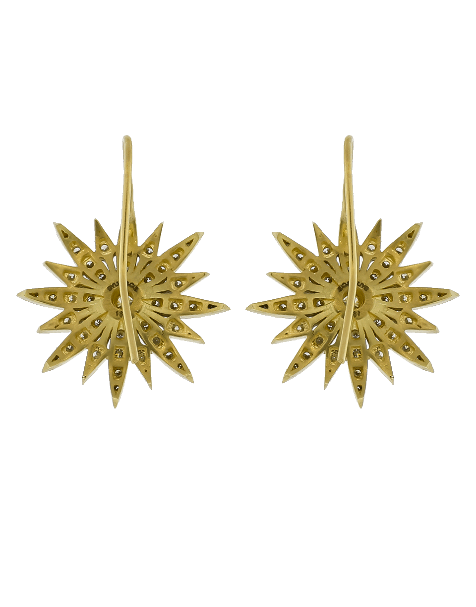 SYLVA & CIE-Diamond Starburst Earrings-YELLOW GOLD