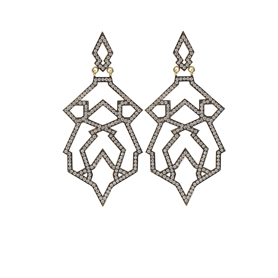 SYLVA & CIE-Granada Diamond Earrings-YELLOW GOLD