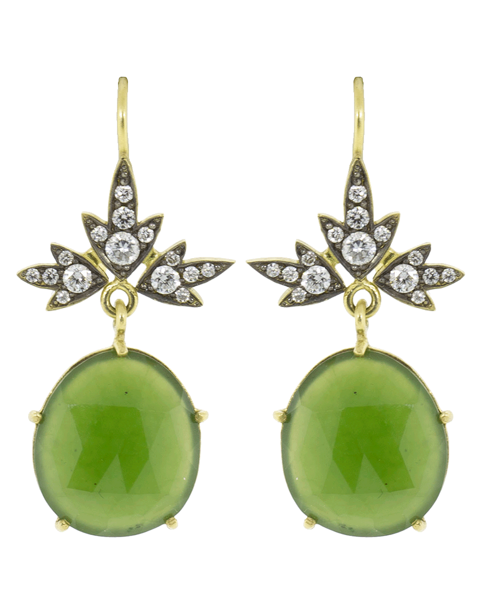 SYLVA & CIE-Jadite Ivy Earrings-YELLOW GOLD