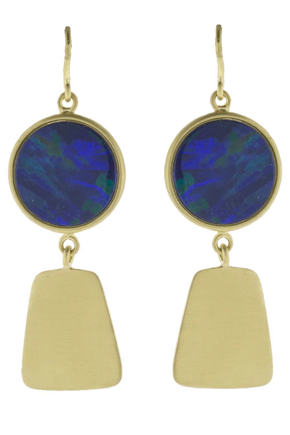 SYLVA & CIE-Maya Collection Opal Earrings-YELLOW GOLD