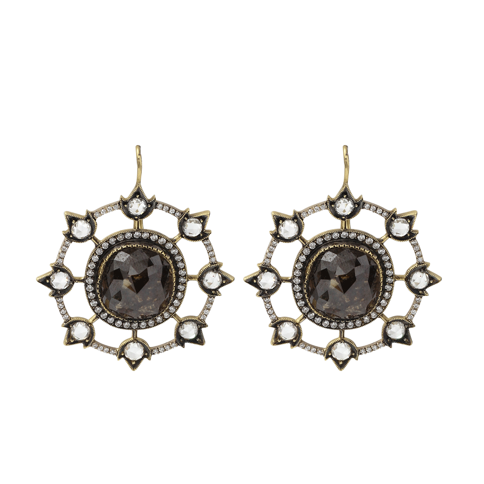 SYLVA & CIE-Rough Diamond Earrings-YELLOW GOLD