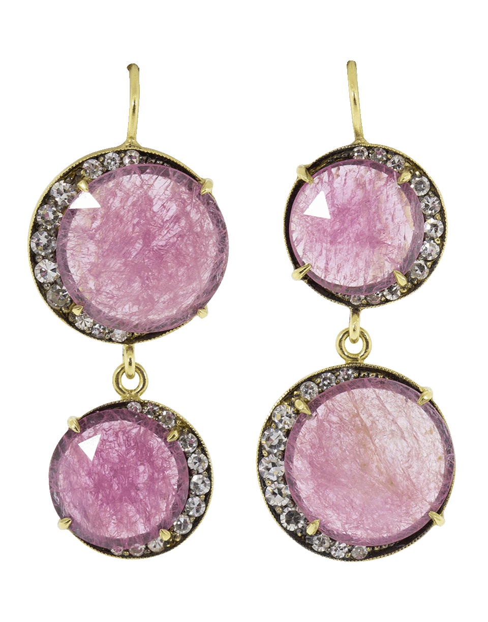 SYLVA & CIE-Ruby Moon Earrings-YELLOW GOLD