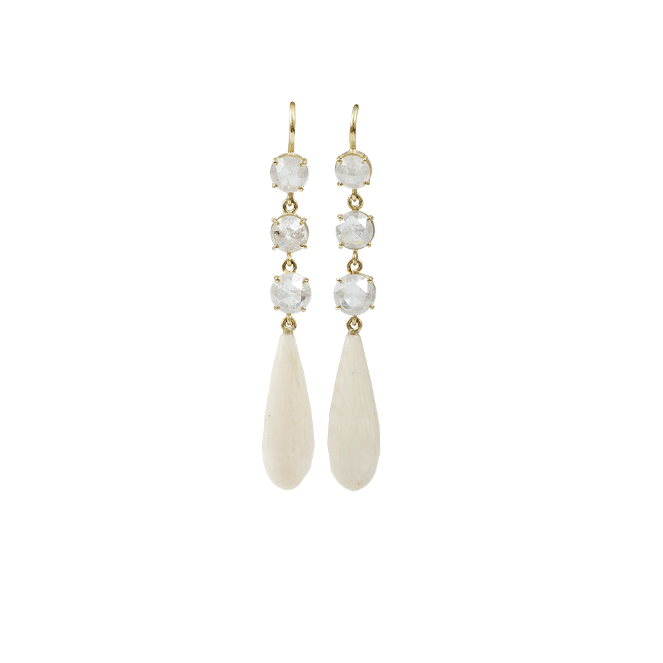 SYLVA & CIE-Small Mammoth Drop Earrings-YELLOW GOLD