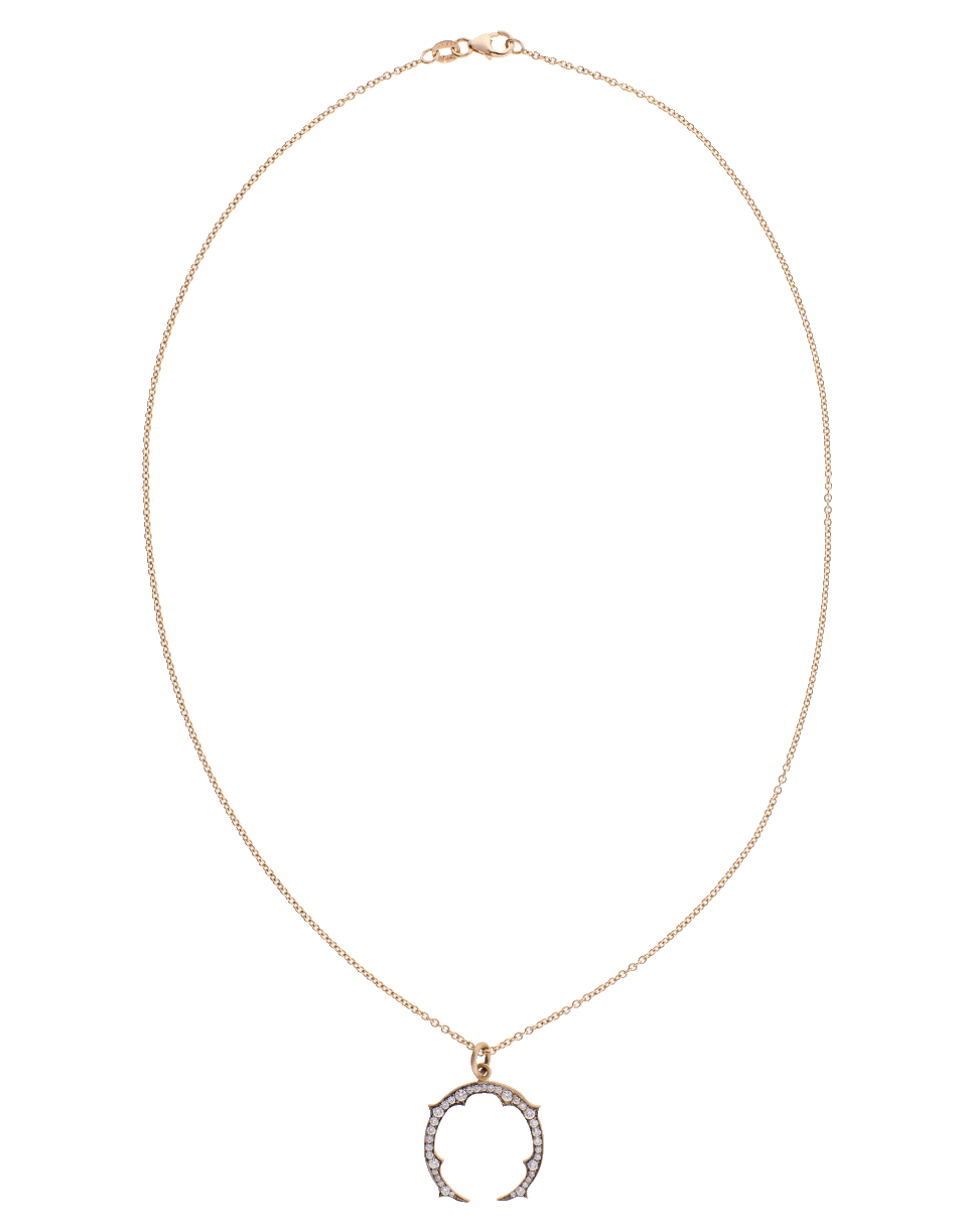 SYLVA & CIE-Small Horseshoe Pendant Necklace-ROSE GOLD