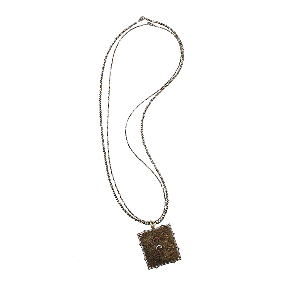 SYLVA & CIE-Small Hematite Bead Necklace-SILVER