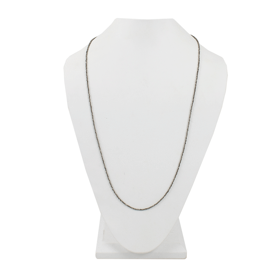 SYLVA & CIE-Small Hematite Bead Necklace-SILVER
