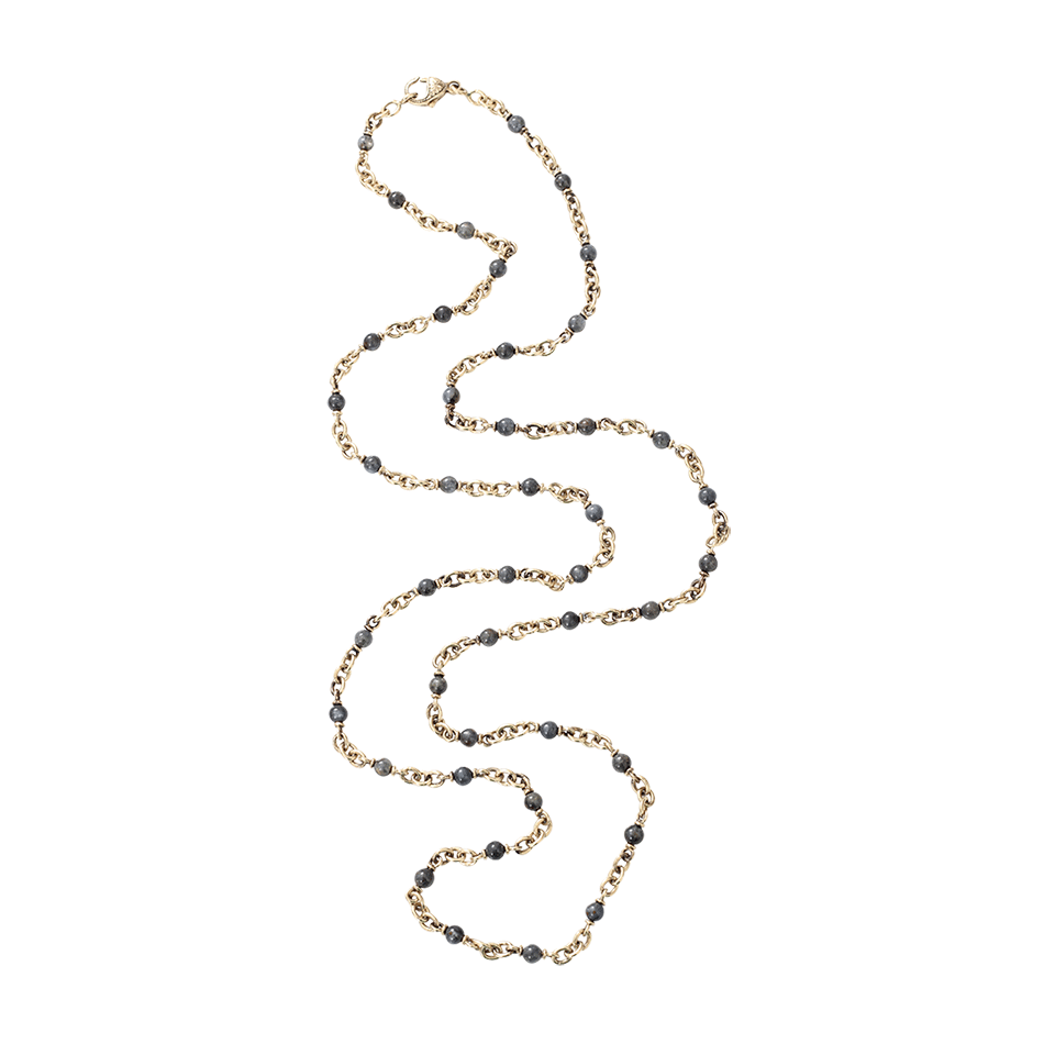 SYLVA & CIE-Kyonite Bead Necklace-YELLOW GOLD