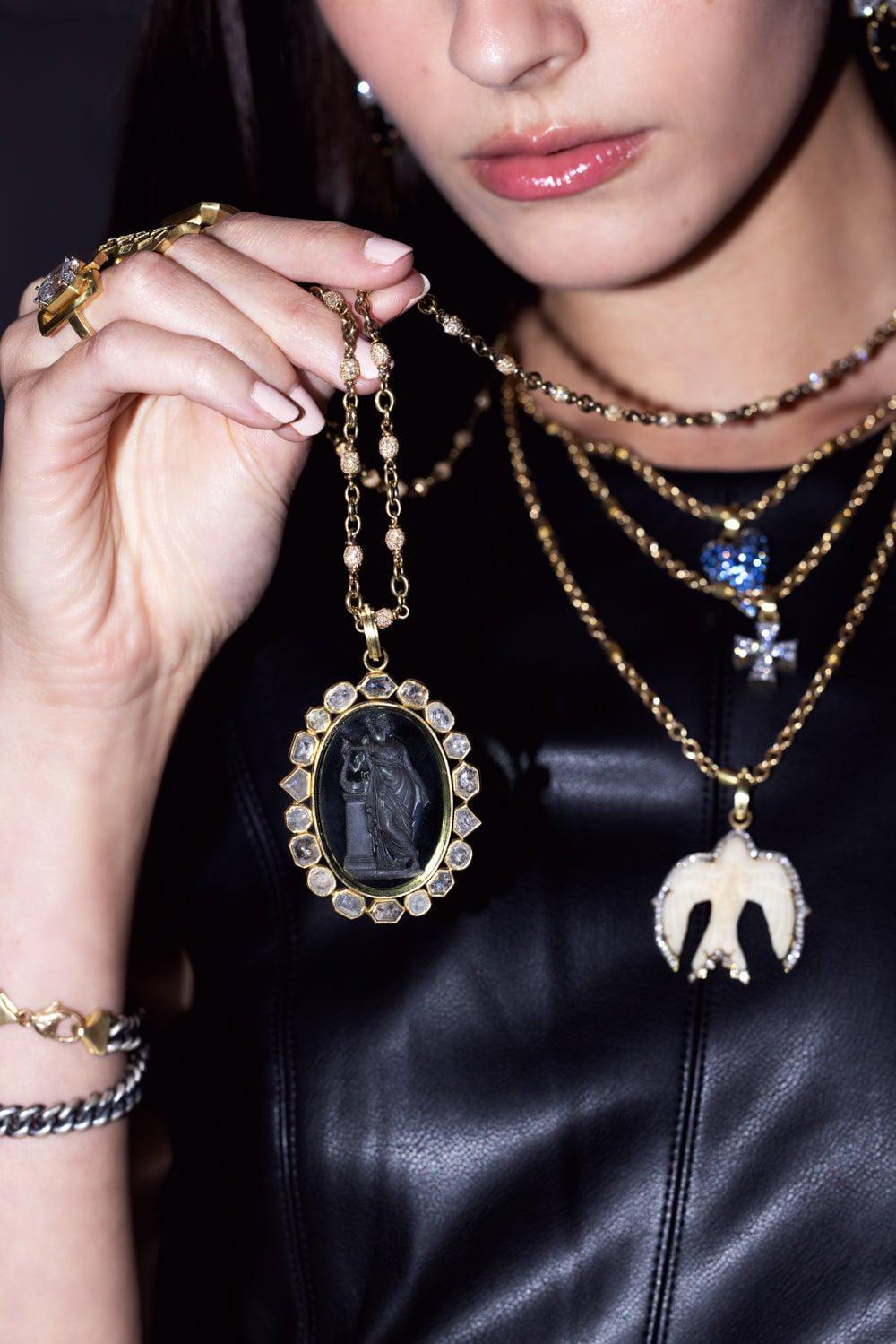 SYLVA & CIE-Luca Triple Nugget Chain-YELLOW GOLD