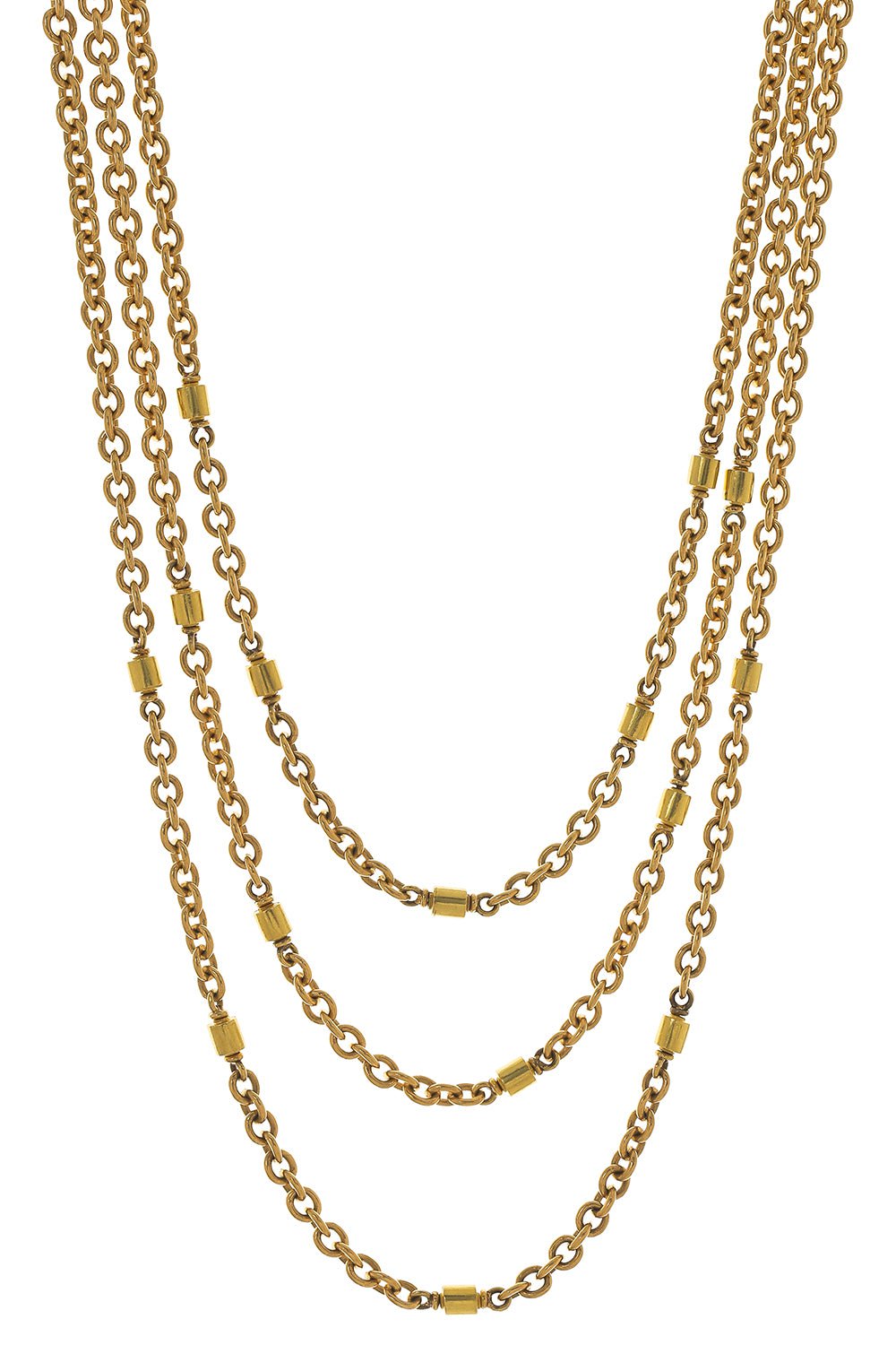 SYLVA & CIE-Luca Triple Nugget Chain-YELLOW GOLD