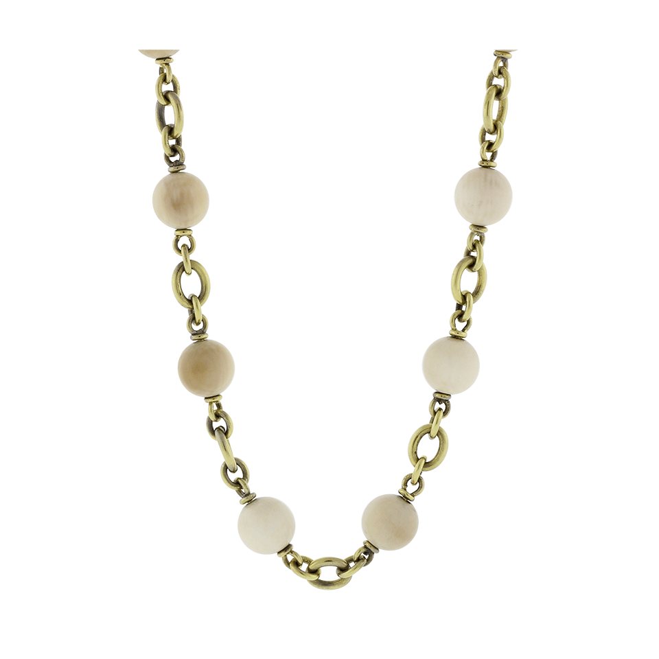 SYLVA & CIE-Mammoth Bead Necklace-YELLOW GOLD