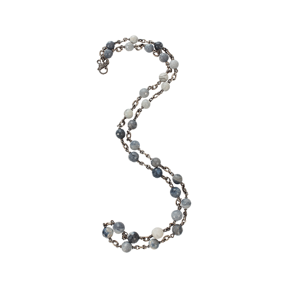 SYLVA & CIE-Opal Bead Chain Necklace-YELLOW GOLD