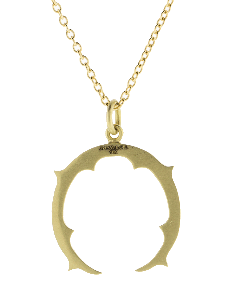 SYLVA & CIE-Small Horseshoe Pendant Necklace-YELLOW GOLD