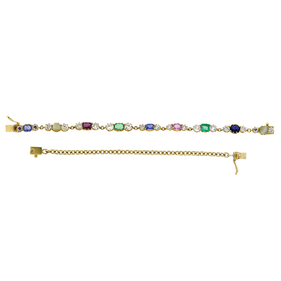 SYLVA & CIE-Vintage Bracelet & Choker Necklace-YELLOW GOLD