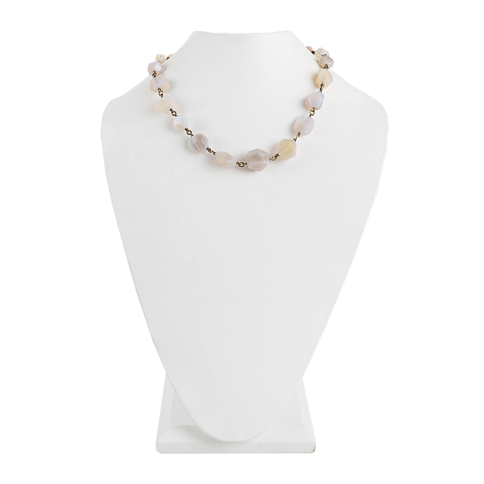 SYLVA & CIE-Opal Bead Necklace-YLW GOLD