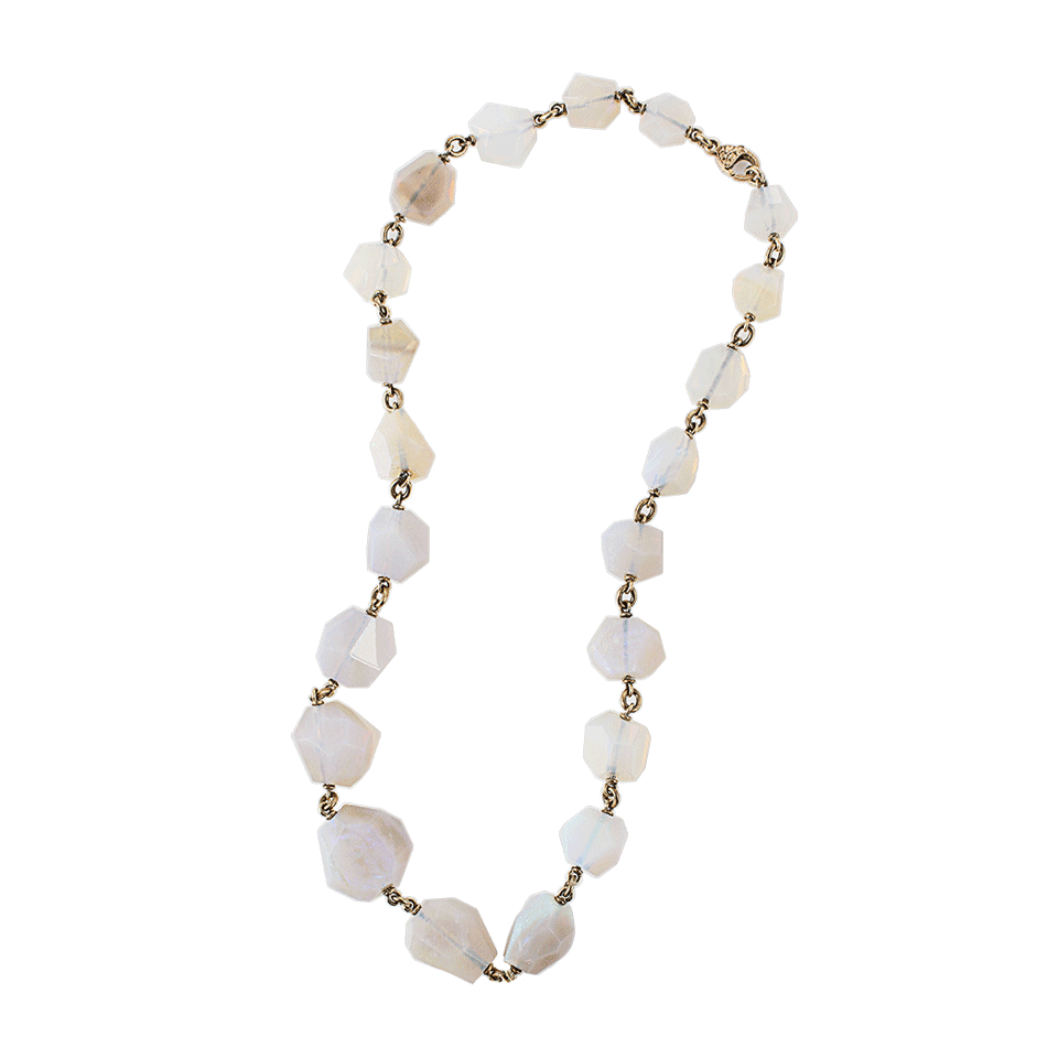 SYLVA & CIE-Opal Bead Necklace-YLW GOLD