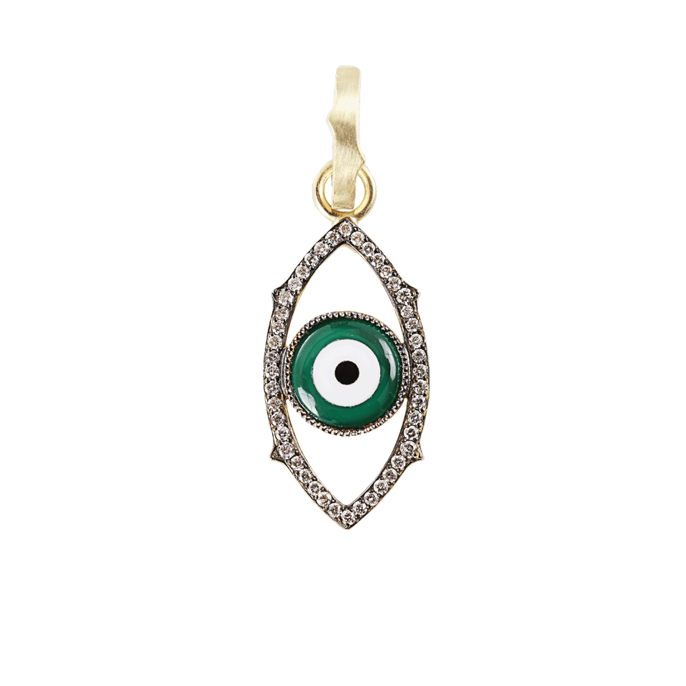 SYLVA & CIE-Agate Evil-Eye Pendant-