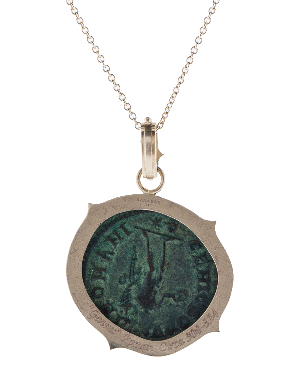 SYLVA & CIE-Roman Genius Coin Pendant-ROSE GOLD