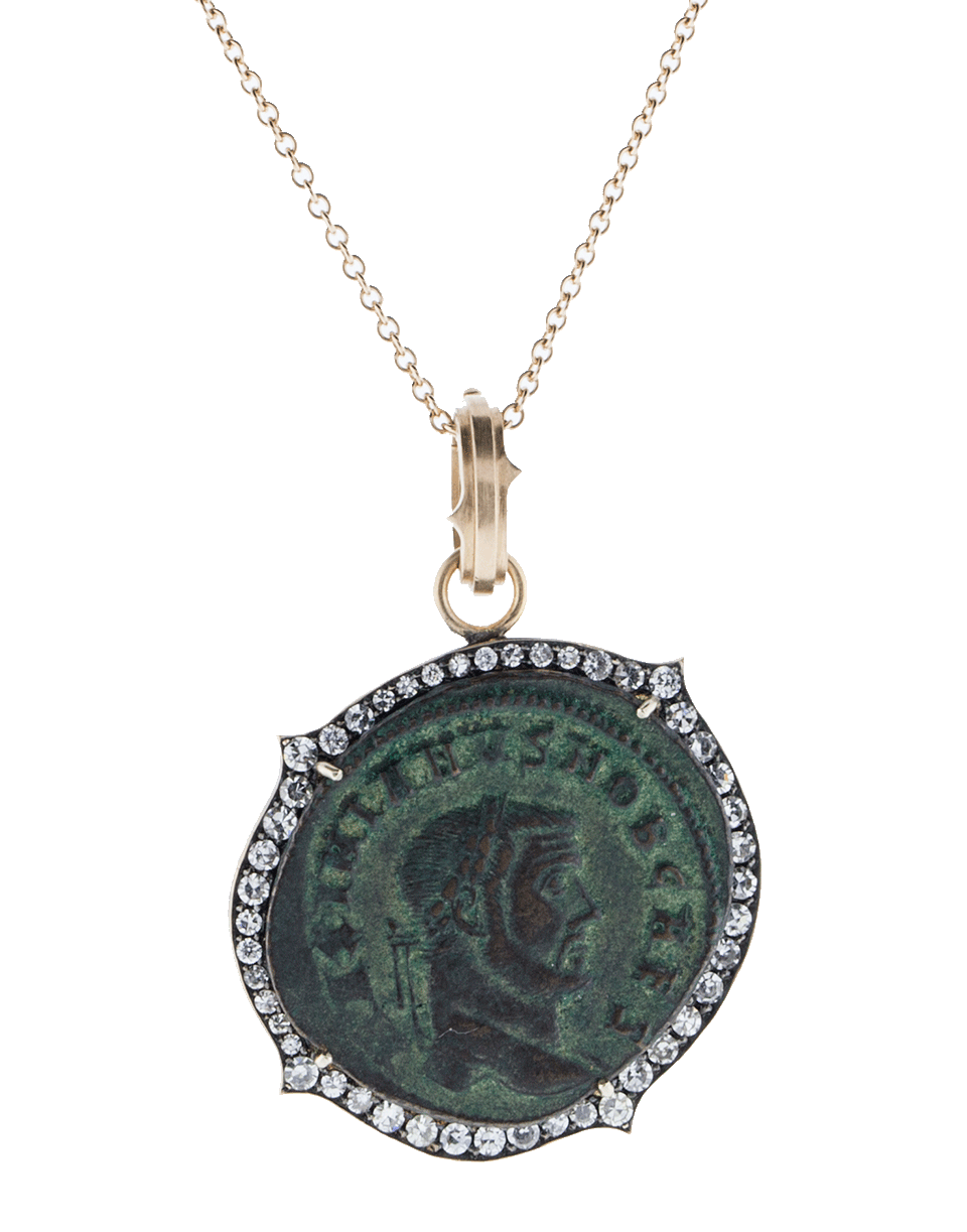 SYLVA & CIE-Roman Genius Coin Pendant-ROSE GOLD