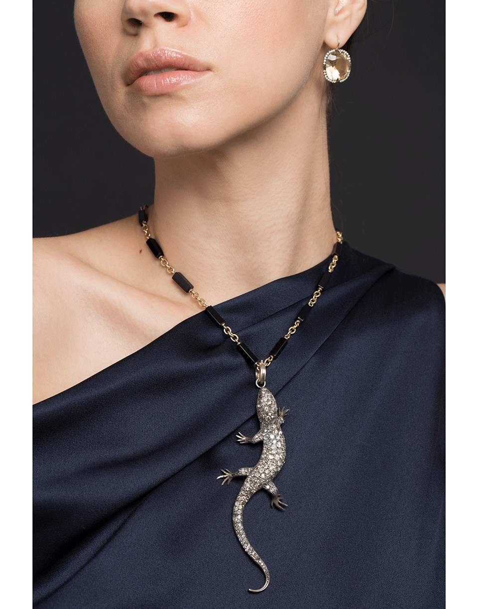 SYLVA & CIE-Vintage Diamond Leo Pendant-ROSE GOLD