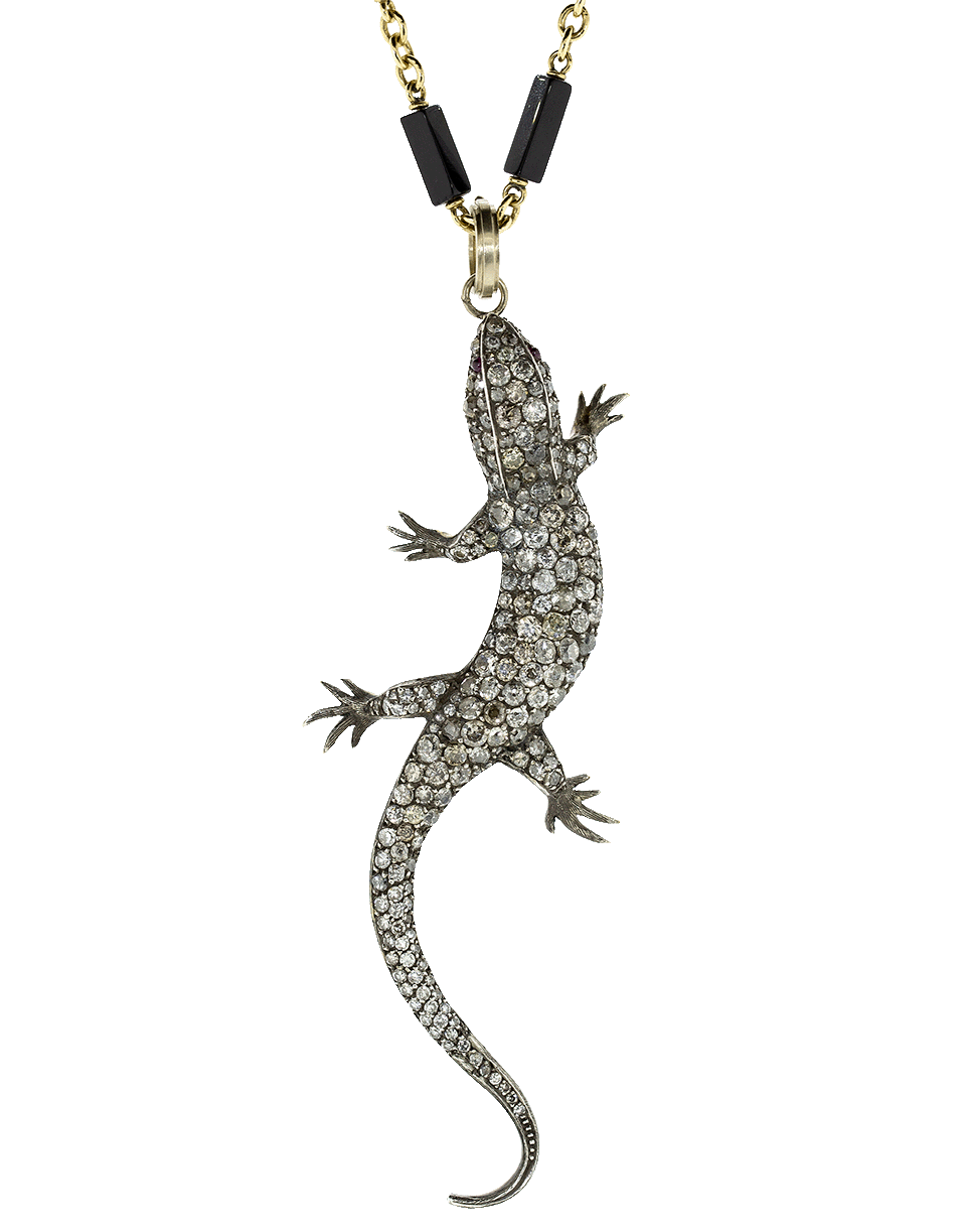 SYLVA & CIE-Vintage Diamond Leo Pendant-ROSE GOLD