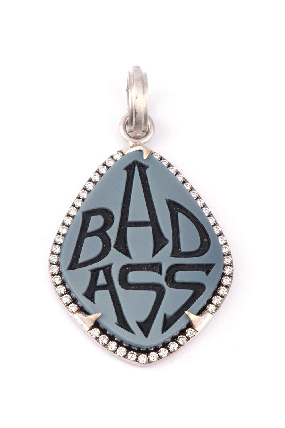 Onyx Bad Ass Pendant-WHITE GOLD-JEWELRYFINE JEWELPENDANT-SYLVA & CIE